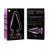 NEBULA SERIES BY IBIZA - MODELLO 4 PLUG ANALE VETRO BOROSILICATO ROSA 11 CM -O- 5 CM