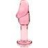 NEBULA SERIES BY IBIZA - MODELLO 6 PLUG ANALE VETRO BOROSILICATO ROSA 12.5 CM -O- 4 CM