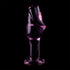 NEBULA SERIES BY IBIZA - MODELLO 6 PLUG ANALE VETRO BOROSILICATO ROSA 12.5 CM -O- 4 CM