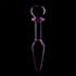 NEBULA SERIES BY IBIZA - MODELLO 7 PLUG ANALE VETRO BOROSILICATO ROSA 13.5 CM -O- 3 CM