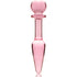 NEBULA SERIES BY IBIZA - MODELLO 7 PLUG ANALE VETRO BOROSILICATO ROSA 13.5 CM -O- 3 CM
