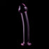 NEBULA SERIES BY IBIZA - MODELLO 11 DILDO IN VETRO BOROSILICATO ROSA 16 CM -O- 3 CM