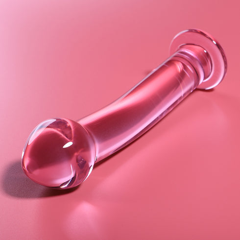 NEBULA SERIES BY IBIZA - MODELLO 11 DILDO IN VETRO BOROSILICATO ROSA 16 CM -O- 3 CM