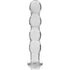 NEBULA SERIES BY IBIZA - MODELLO 10 DILDO IN VETRO BOROSILICATO TRASPARENTE 16.5 CM -O- 3.5 CM