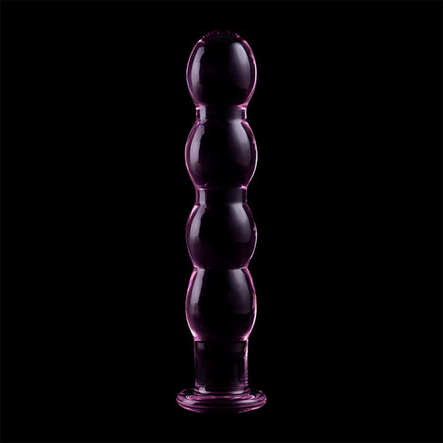 NEBULA SERIES BY IBIZA - MODELLO 10 DILDO IN VETRO BOROSILICATO ROSA 16.5 CM -O- 3.5 CM