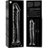 NEBULA SERIES BY IBIZA - MODELLO 12 DILDO IN VETRO BOROSILICATO TRASPARENTE 17 CM -O- 3.5 CM