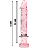 NEBULA SERIES BY IBIZA - MODELLO 12 DILDO IN VETRO BOROSILICATO ROSA 17 CM -O- 3.5 CM