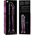 NEBULA SERIES BY IBIZA - MODELLO 12 DILDO IN VETRO BOROSILICATO ROSA 17 CM -O- 3.5 CM