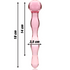 NEBULA SERIES BY IBIZA - MODELLO 13 DILDO IN VETRO BOROSILICATO ROSA 18 CM -O- 3.5 CM