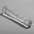 NEBULA SERIES BY IBIZA - MODELLO 16 DILDO IN VETRO BOROSILICATO TRASPARENTE 18.5 CM -O- 3 CM
