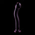 NEBULA SERIES BY IBIZA - MODELLO 18 DILDO IN VETRO BOROSILICATO ROSA 18.5 CM -O- 3.5 CM