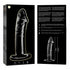 NEBULA SERIES BY IBIZA - MODELLO 19 DILDO IN VETRO BOROSILICATO TRASPARENTE 18.5 CM -O- 4 CM