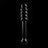 NEBULA SERIES BY IBIZA - MODELLO 20 DILDO IN VETRO BOROSILICATO TRASPARENTE 20.5 CM -O- 3 CM