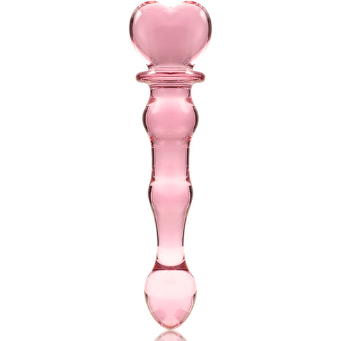 NEBULA SERIES BY IBIZA - MODELLO 21 DILDO IN VETRO BOROSILICATO ROSA 20.5 CM -O- 3.5 CM