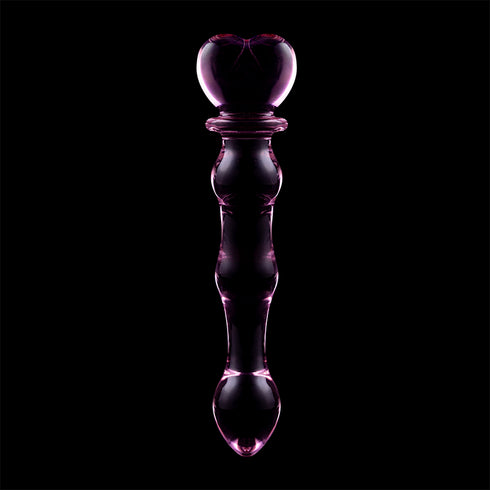 NEBULA SERIES BY IBIZA - MODELLO 21 DILDO IN VETRO BOROSILICATO ROSA 20.5 CM -O- 3.5 CM