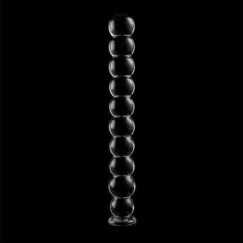 NEBULA SERIES BY IBIZA - MODELLO 22 DILDO IN VETRO BOROSILICATO TRASPARENTE 21.5 CM -O- 2.5 CM