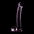 NEBULA SERIES BY IBIZA - MODELLO 23 DILDO IN VETRO BOROSILICATO ROSA 21.5 CM -O- 4 CM