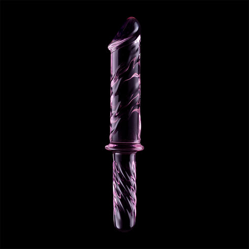 NEBULA SERIES BY IBIZA - MODELLO 24 DILDO IN VETRO BOROSILICATO ROSA 28.5 CM -O- 5 CM