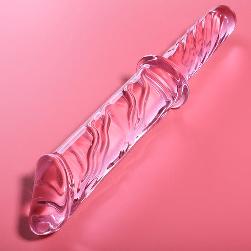 NEBULA SERIES BY IBIZA - MODELLO 24 DILDO IN VETRO BOROSILICATO ROSA 28.5 CM -O- 5 CM
