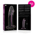 NEBULA SERIES BY IBIZA - MODELLO 19 DILDO IN VETRO BOROSILICATO ROSA 18.5 CM -O- 4 CM