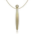IBIZA - STIMOLATORE CLIT POCKET COLLANA CARICATORE USB 12 MODALIT DI VIBRAZIONE DORATO 12,2 X 1,5