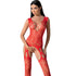 PASSION - BS099 BODYSTOCK ROSSO TAGLIA UNICA