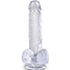 KING COCK - CLEAR PENE REALISTICO CON SFERE 13.5 CM TRASPARENTE