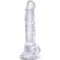 KING COCK - CLEAR PENE REALISTICO CON SFERE 16.5 CM TRASPARENTE