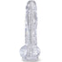 KING COCK - CLEAR PENE REALISTICO CON SFERE 16.5 CM TRASPARENTE
