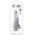 KING COCK - CLEAR DILDO CON TESTICOLI 15.2 CM TRASPARENTE