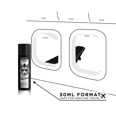 BLACK HOLE - RIPARATORE ANALE A BASE D'ACQUA RELAX CON IALURONICO 30 ML