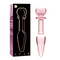 NEBULA SERIES BY IBIZA - MODELLO 7 PLUG ANALE VETRO BOROSILICATO ROSA 13.5 CM -O- 3 CM