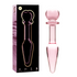 NEBULA SERIES BY IBIZA - MODELLO 7 PLUG ANALE VETRO BOROSILICATO ROSA 13.5 CM -O- 3 CM