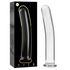 NEBULA SERIES BY IBIZA - MODELLO 9 DILDO IN VETRO BOROSILICATO TRASPARENTE 15.5 CM -O- 2.5 CM