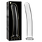 NEBULA SERIES BY IBIZA - MODELLO 17 DILDO IN VETRO BOROSILICATO TRASPARENTE 18.5 CM -O- 3 CM