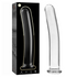 NEBULA SERIES BY IBIZA - MODELLO 17 DILDO IN VETRO BOROSILICATO TRASPARENTE 18.5 CM -O- 3 CM
