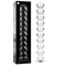 NEBULA SERIES BY IBIZA - MODELLO 22 DILDO IN VETRO BOROSILICATO TRASPARENTE 21.5 CM -O- 2.5 CM