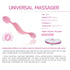 FEMINTIMATE - VIBRATORE IN SILICONE MASSAGGIATORE UNIVERSALE ROSA