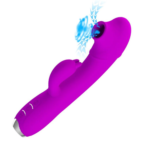 PRETTY LOVE - REGINA VIBRATORE-GEL ASPIRANTE RICARICABILE VIOLA