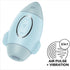 SATISFYER - MISSION CONTROL VIBRATORE PICCOLO BLU A DOPPIO IMPULSO