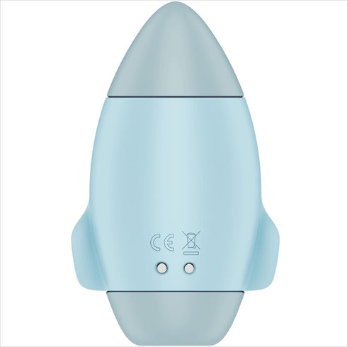 SATISFYER - MISSION CONTROL VIBRATORE PICCOLO BLU A DOPPIO IMPULSO