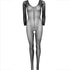 LEG AVENUE - BODYSTOCKING MANICA LUNGA NERO