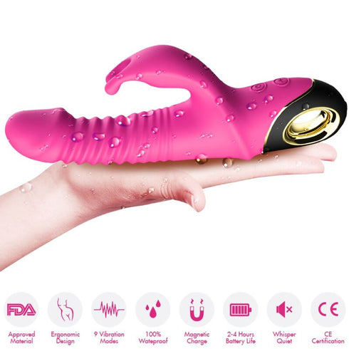 ARMONY - VIBRATORE ZING DILDO RABBIT FUCSIA