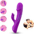 ARMONY - VIBRATORE DILDO RABBIT IN SILICONE VIOLA