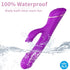 ARMONY - VIBRATORE DILDO RABBIT IN SILICONE VIOLA