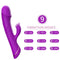 ARMONY - VIBRATORE DILDO RABBIT IN SILICONE VIOLA