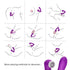 ARMONY - SECRETKISS LECCATO CLIT VIBRANTE E VIBRATORE CURVO VIOLA