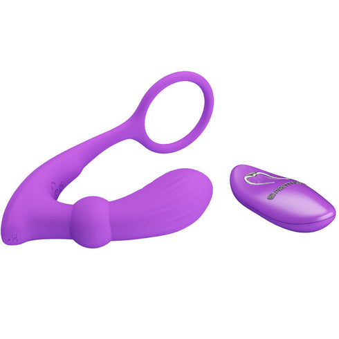 PRETTY LOVE - ANELLO WARREN E VIBRATORE ANALE VIOLA