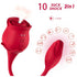 ARMONY - VIBRATORE E SUCCHIATORE CLITORIDE ROSA 10 MODALITÀ ROSSO