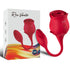 ARMONY - VIBRATORE E SUCCHIATORE CLITORIDE ROSA 10 MODALITÀ ROSSO